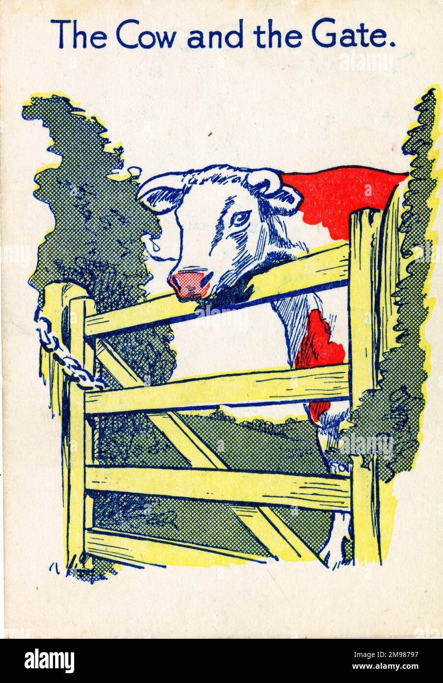 Cow & Gate Snap The Cow and the Gate Stock Photo Alamy