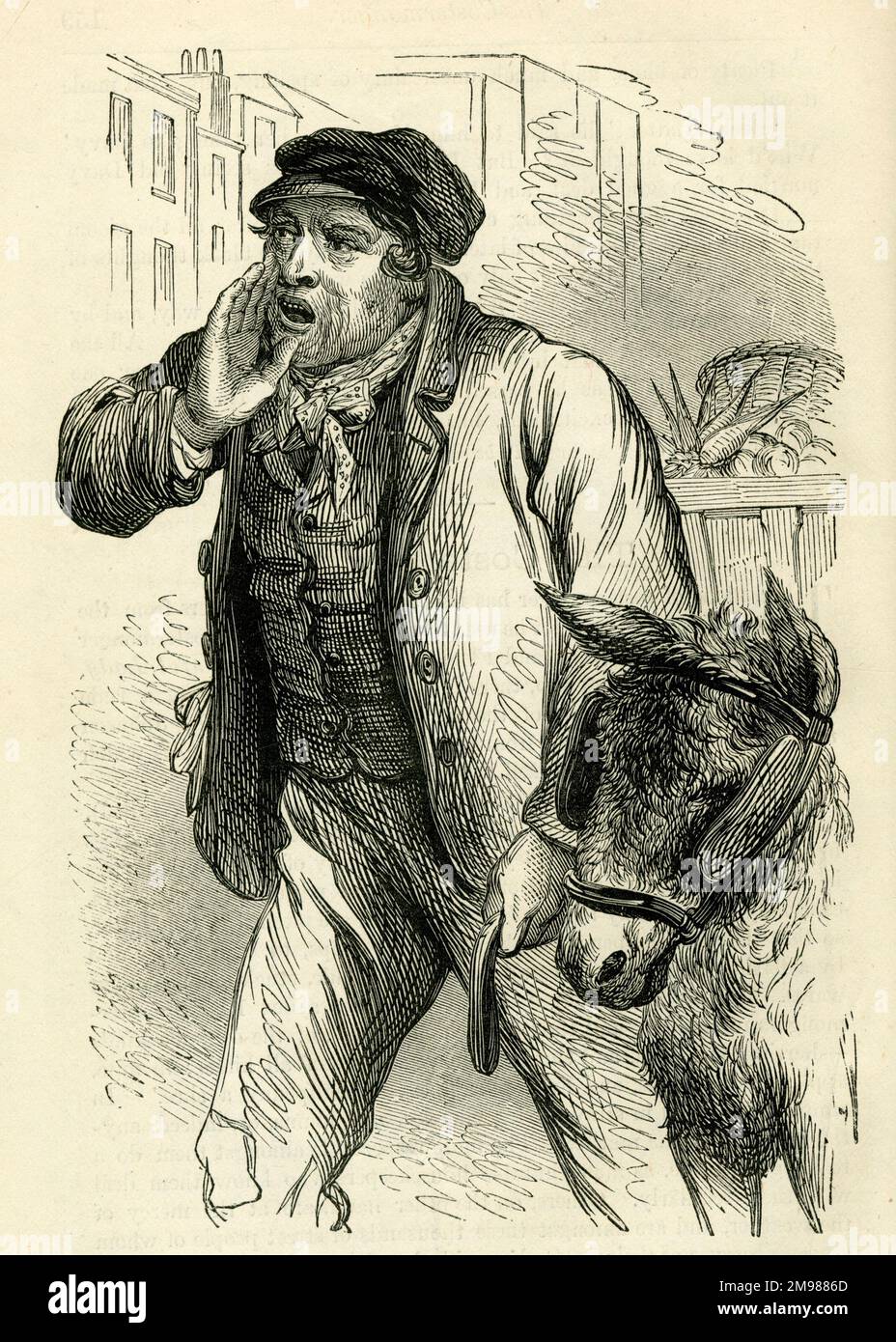Occupations 1882 - The Costermonger. Stock Photo