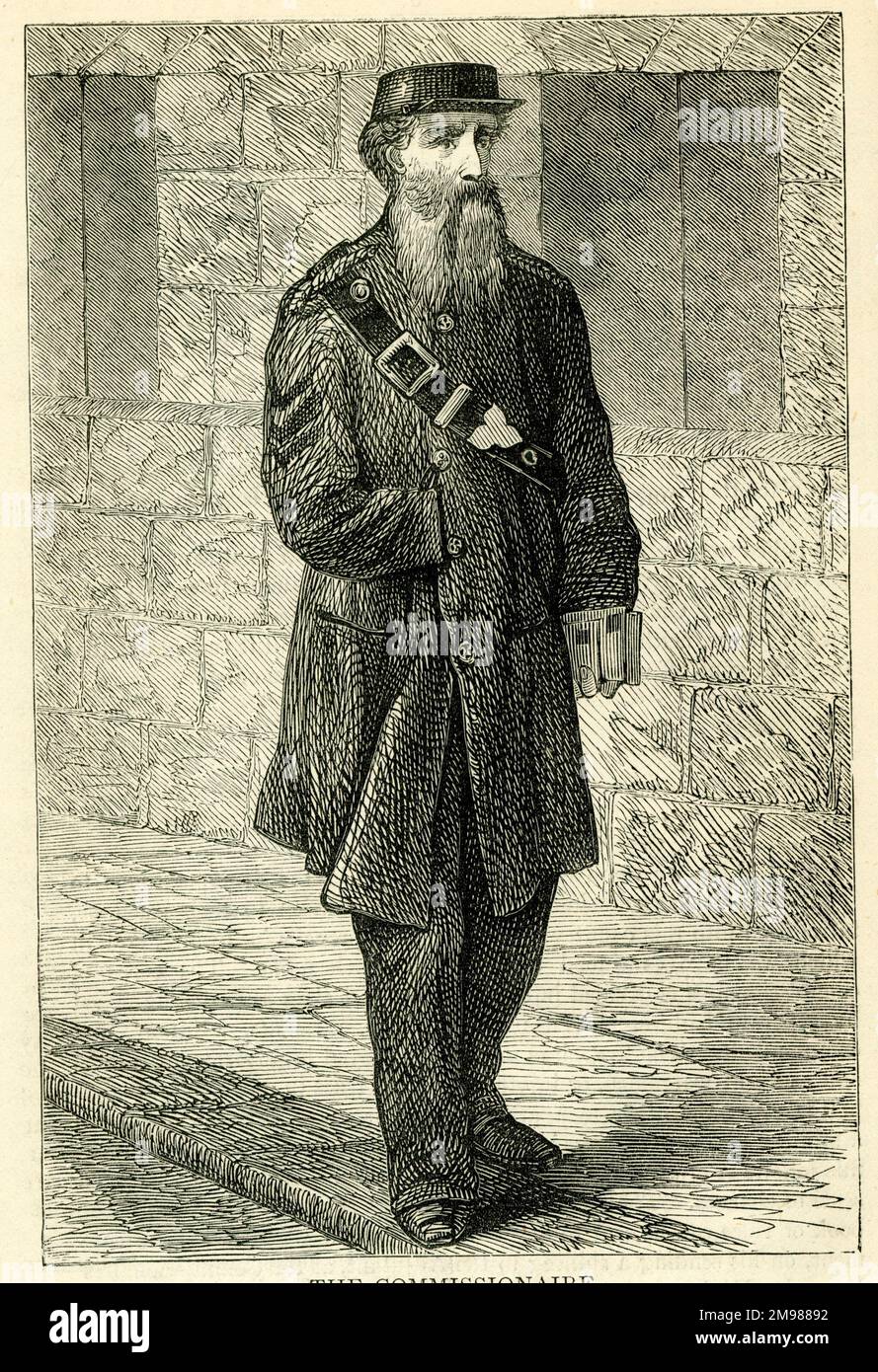 Occupations 1882 - The Commissionaire. Stock Photo