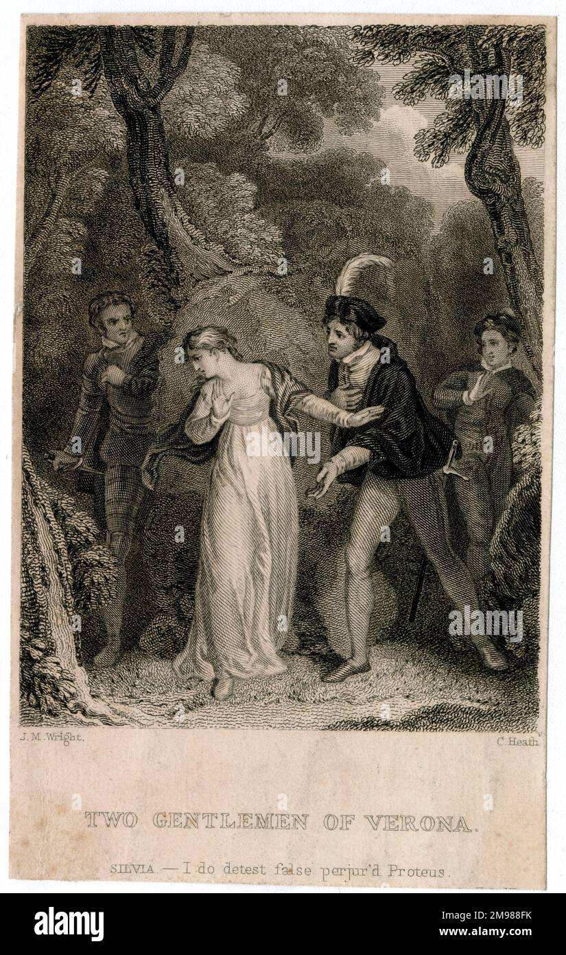 Shakespeare - Two Gentlemen of Verona - Silvia: I do detest false perjur'd Proteus. Stock Photo