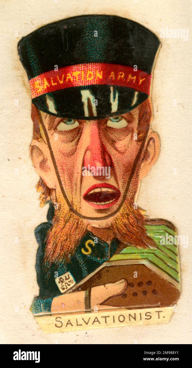 Victorian Scrap -- Salvationist. Stock Photo