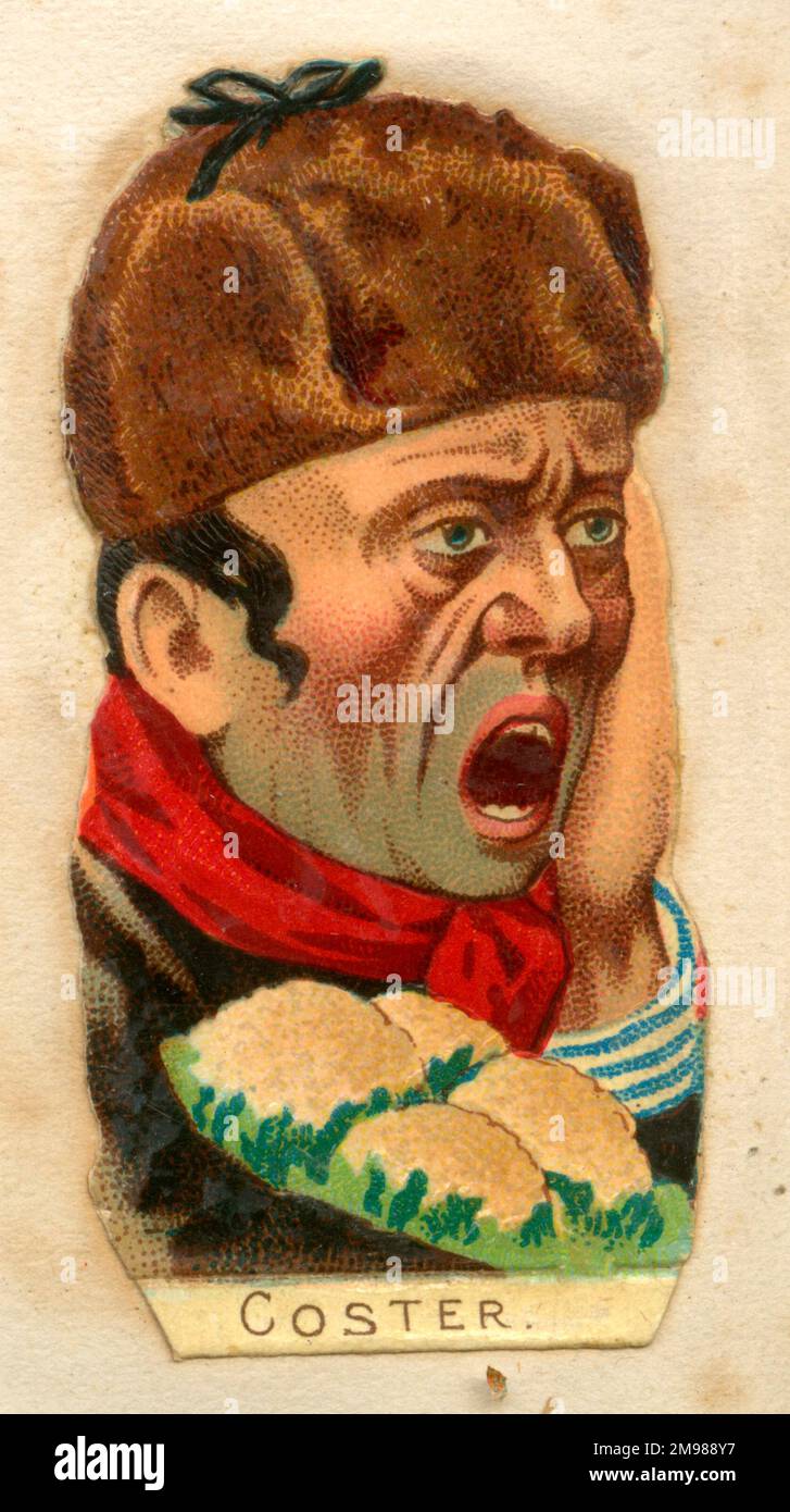 Victorian Scrap -- Coster. Stock Photo