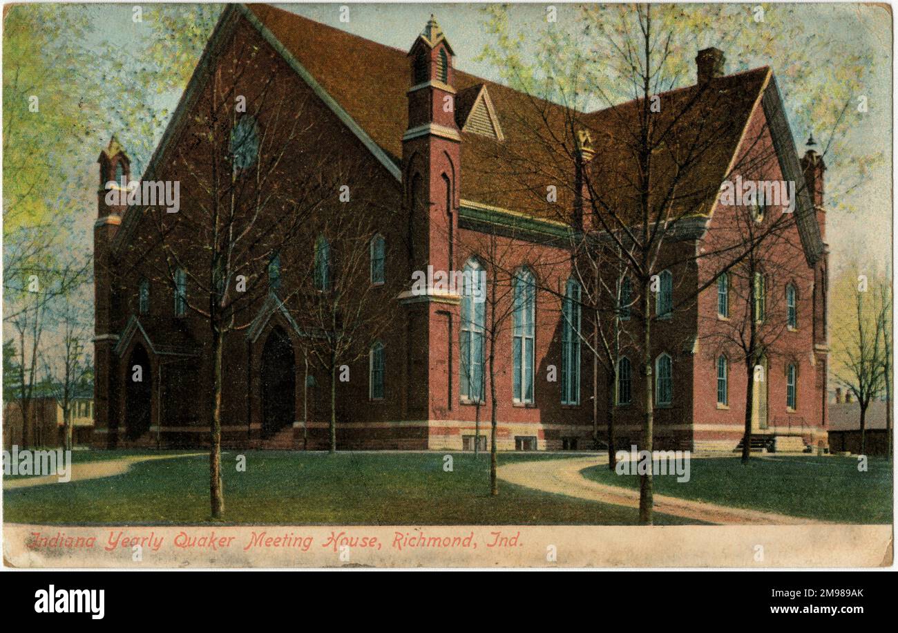 Richmond, Indiana, USA - Indiana Yearly Quaker Meeting House. Stock Photo
