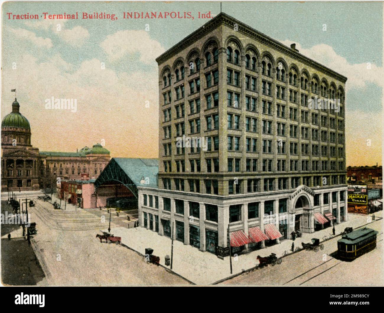 Indianapolis, Indiana, USA Traction Terminal Building Stock Photo Alamy