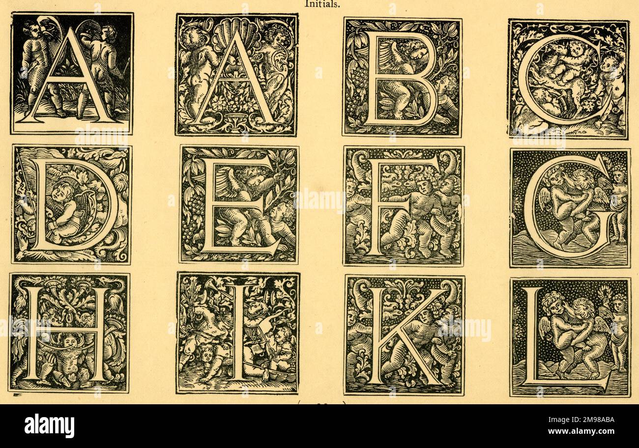 Ornate capital letters hi-res stock photography and images - Alamy