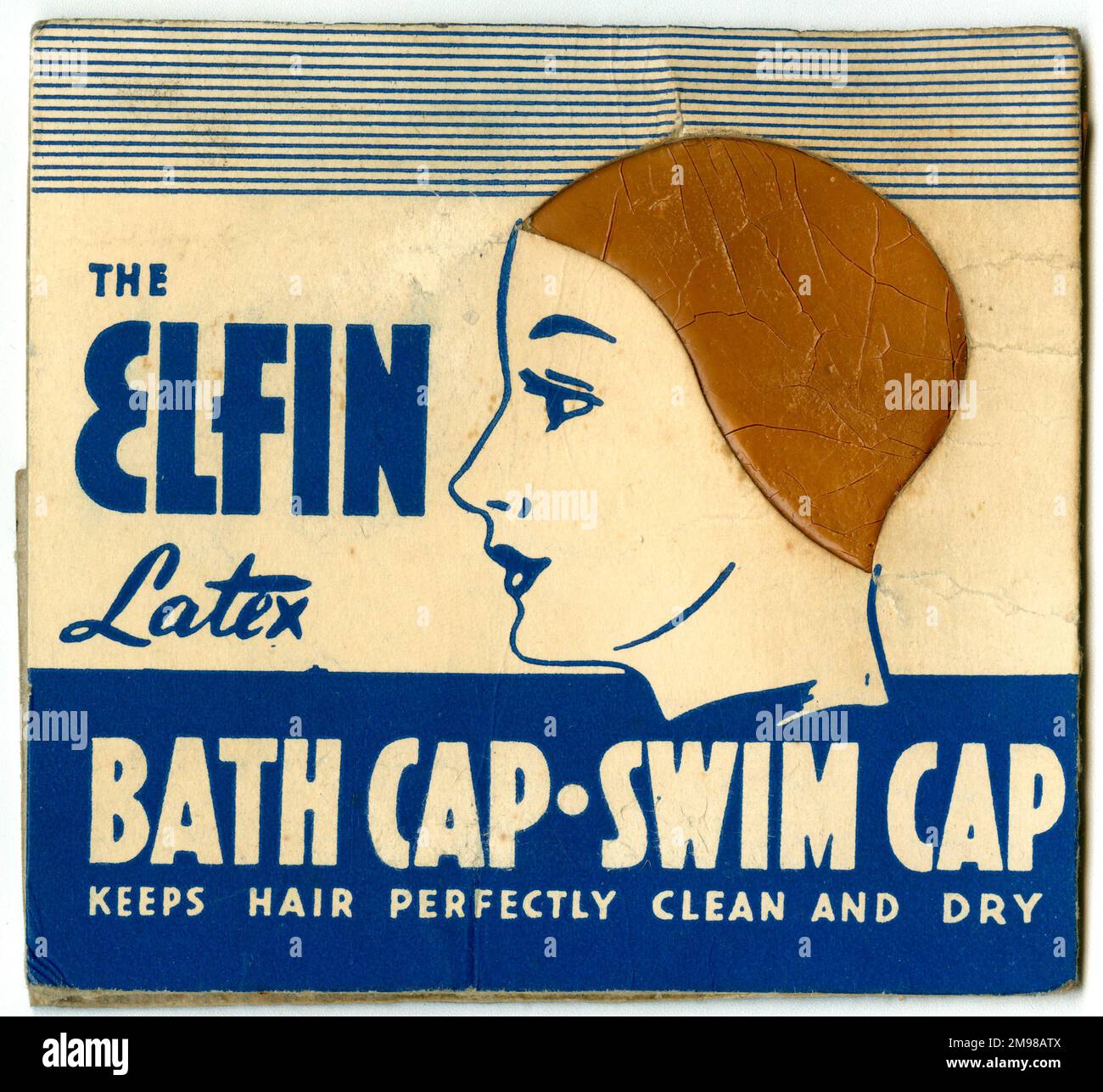 Packet design, Elfin Latex Bath Cap - Swim Cap. Keeps hair perfectly ...
