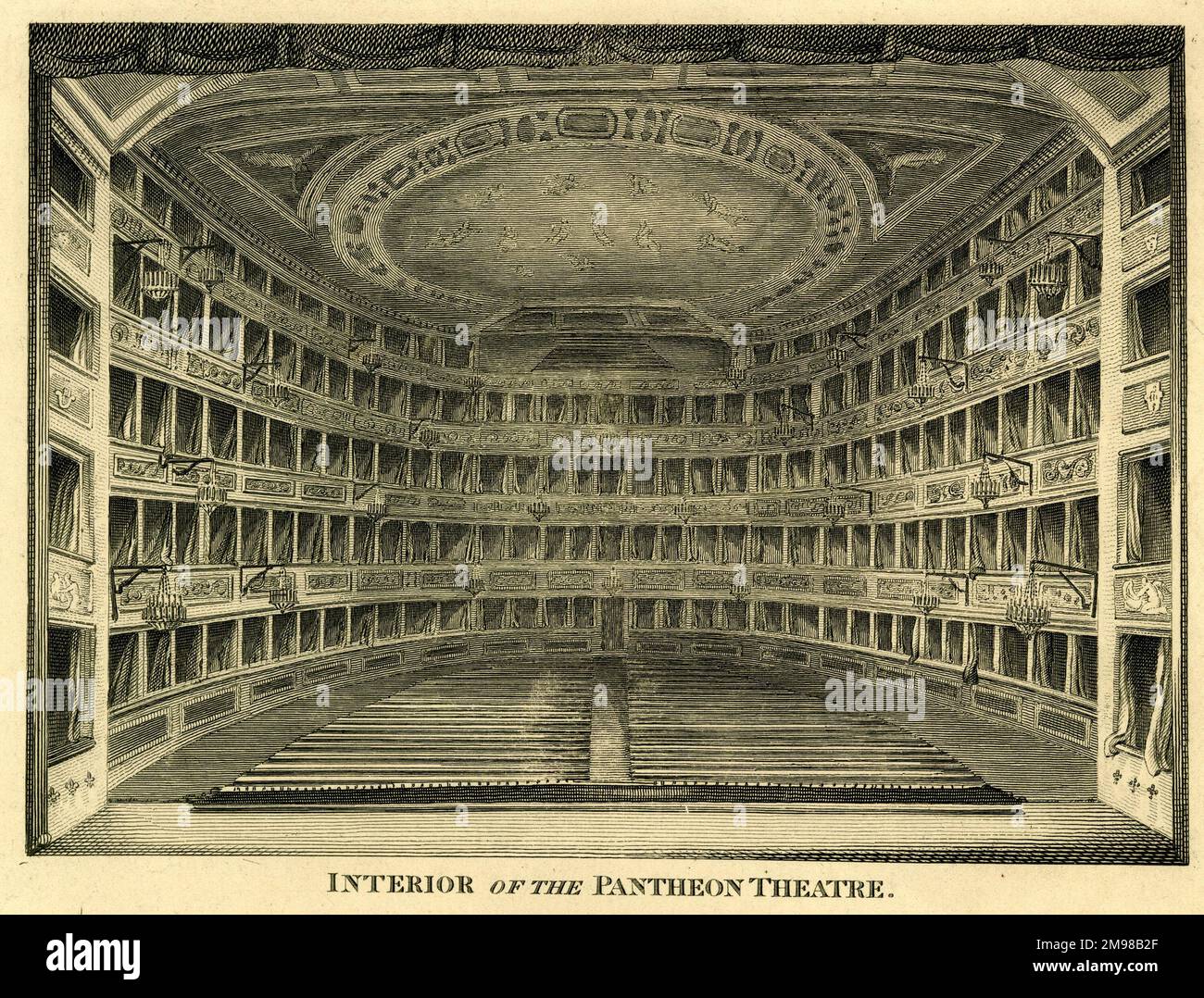 Interior of the Pantheon Theatre, Oxford Street, London. Stock Photo