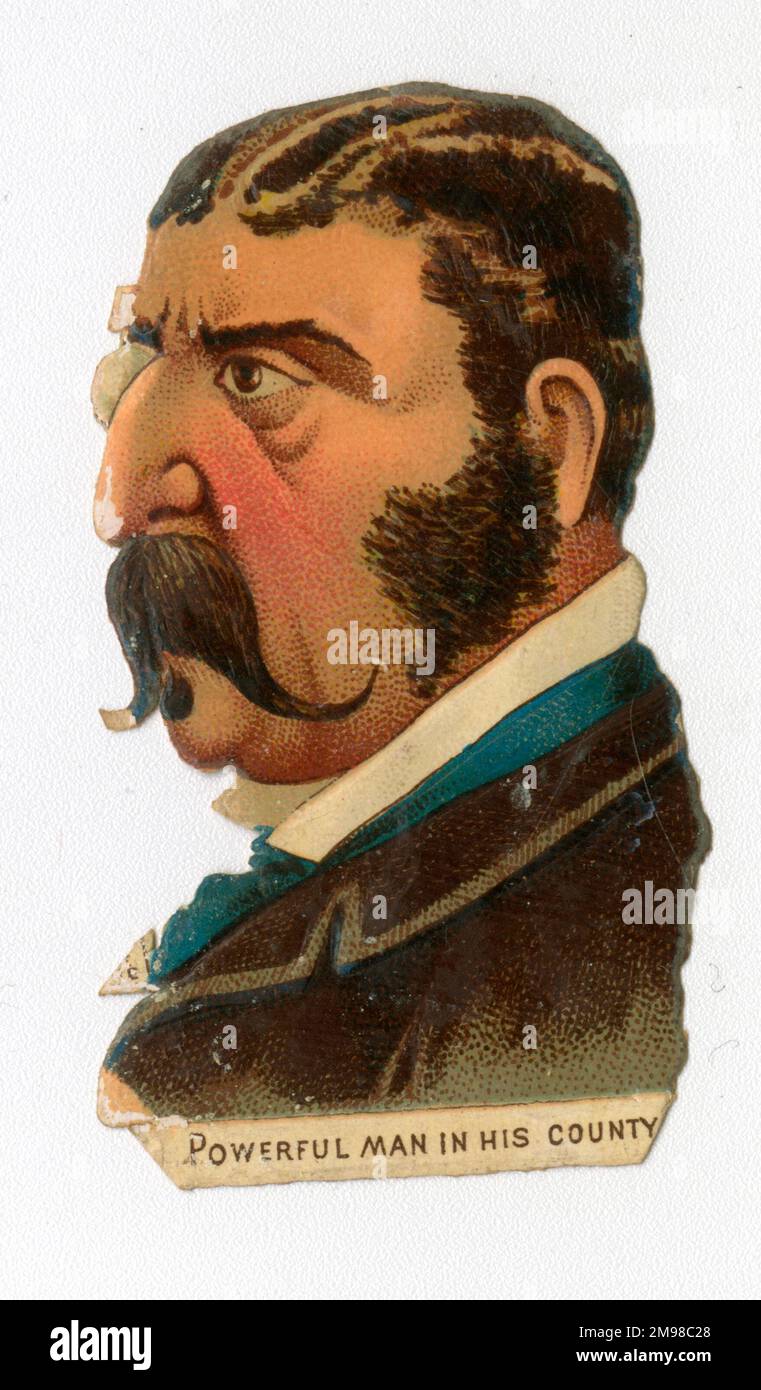 Victorian scrap - People Who Want To Marry - Powerful Man in His County. Stock Photo