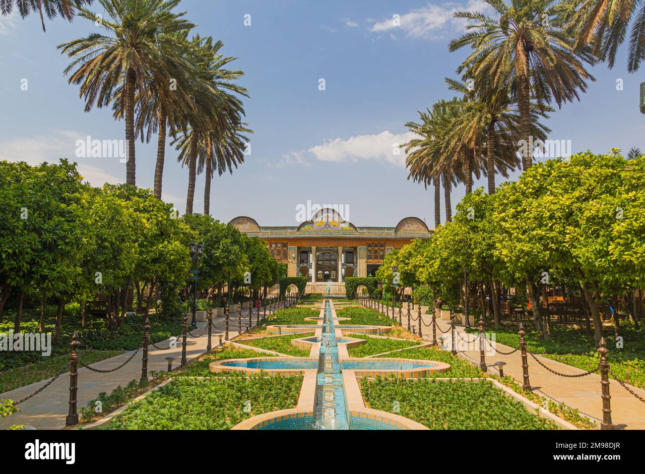 Naranjestan garden with Qavam House in Shiraz, Iran Stock Photo Alamy