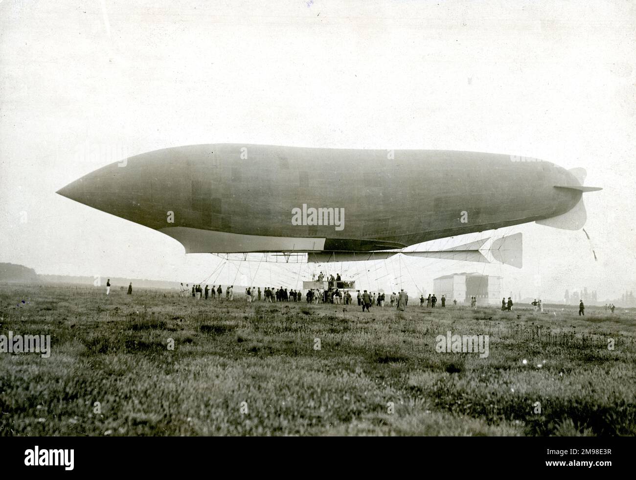 Lebaudy airship Republique, 24 June 1908. Stock Photo