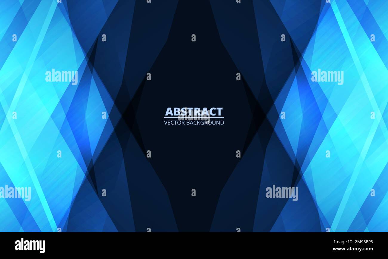 Abstract blue background with geometric dynamic glowing diagonal lines