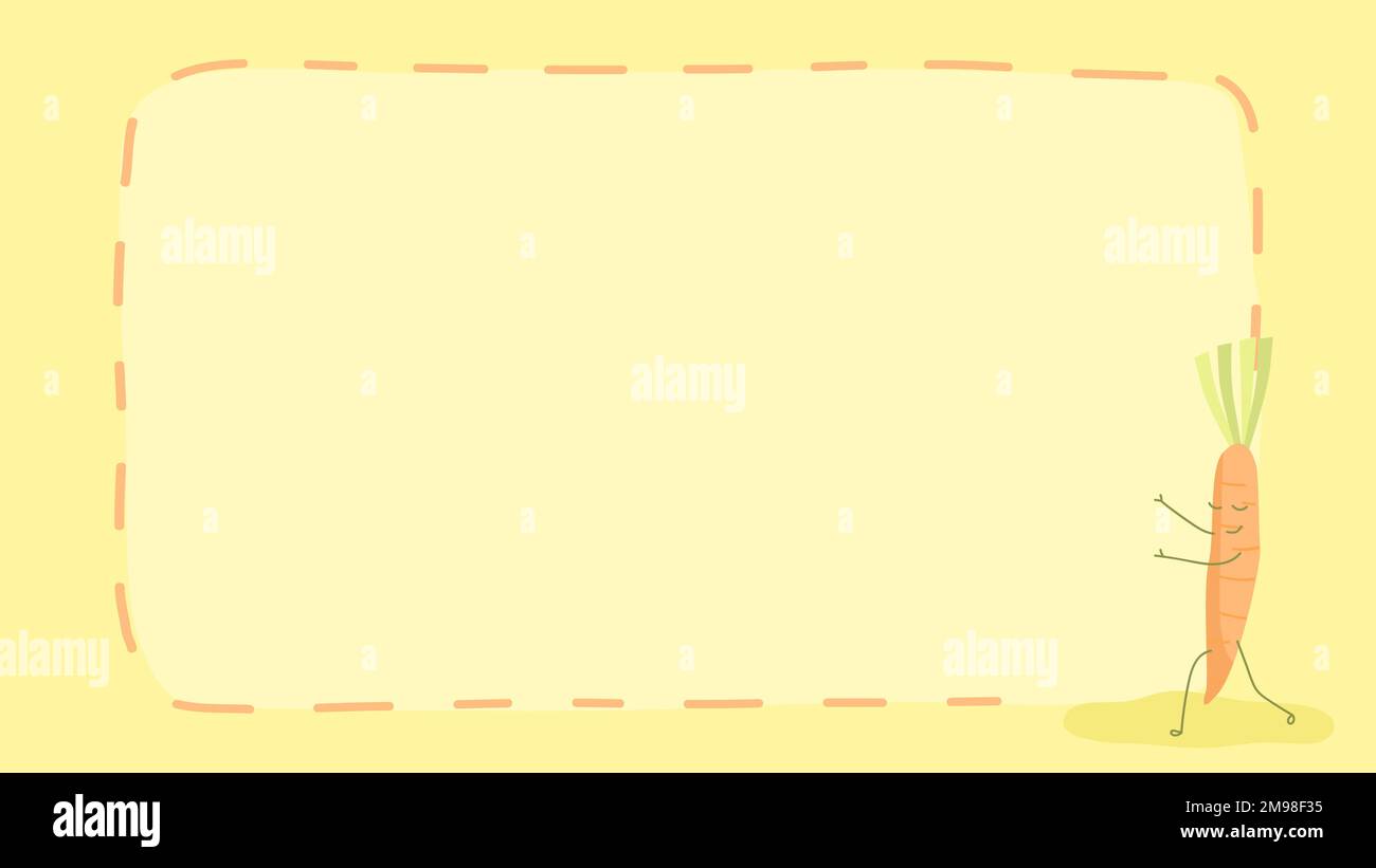 Carrot notepaper vector Stock Vector