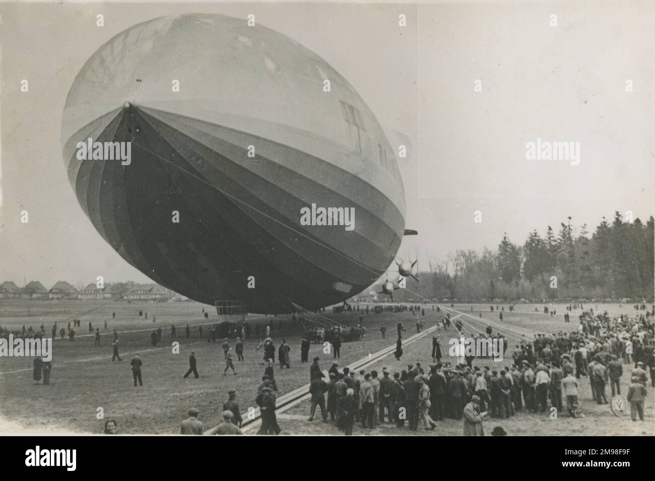 LZ 129 Hindenburg at Lakehurst, New Jersey, on 11 May 1936 before its