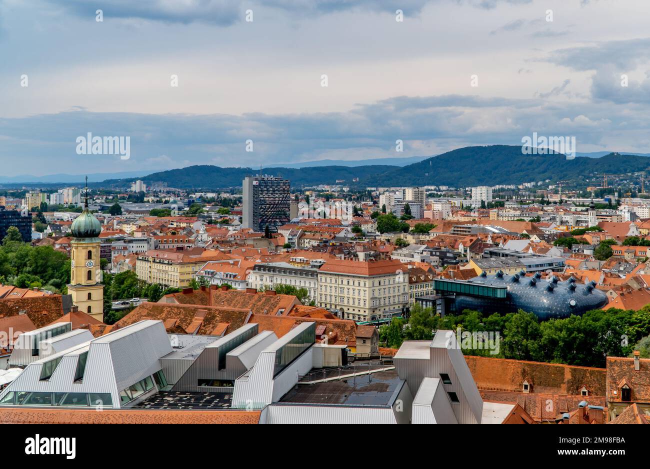 Town view from schlossberg hill hi-res stock photography and images - Alamy