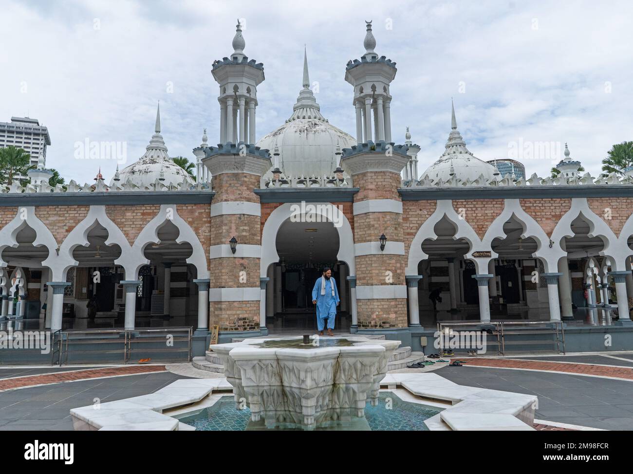 Kuala Lumpur, Malaysia - DEcember 15th, 2022 - Masjid Jamek Mosque Stock Photo