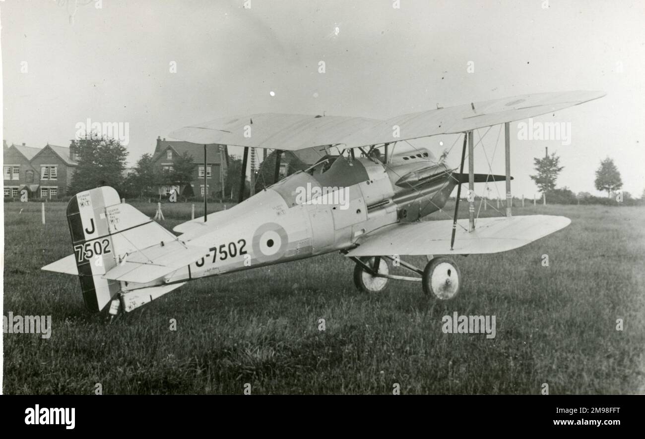 The second Gloster Gorcock, J7502, with a Gamecock-type tale unit. Stock Photo