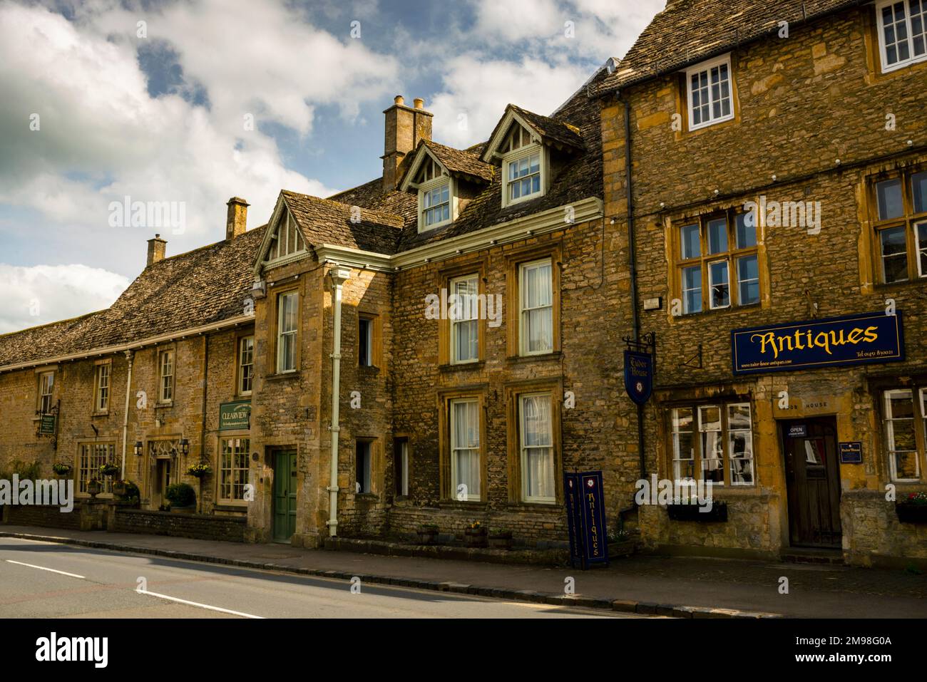 Two story box window on Sheep Street in the Cotswold Market Town of StowontheWold, England