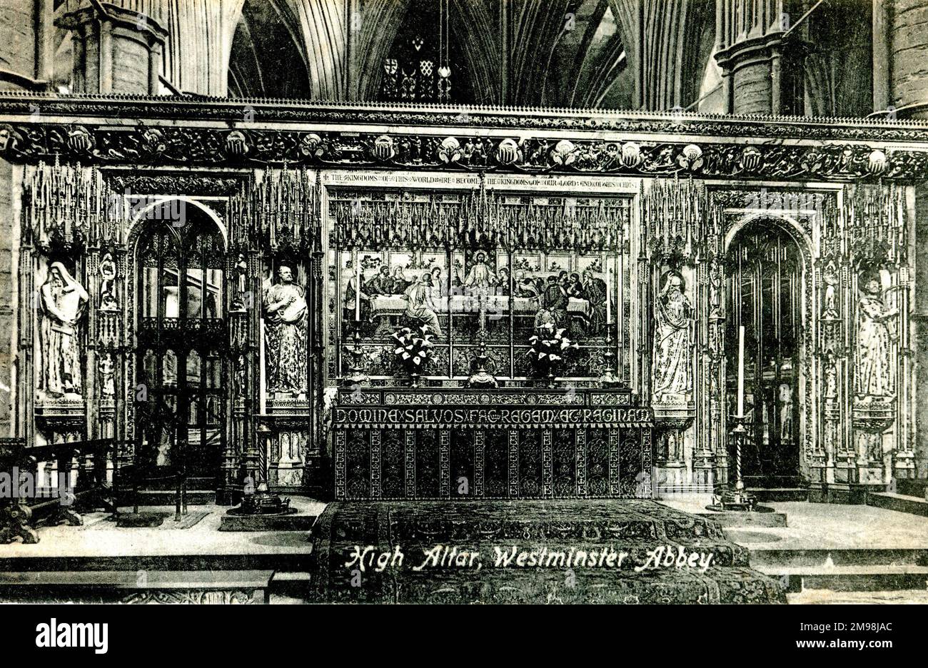 High Altar, Westminster Abbey, London. Stock Photo