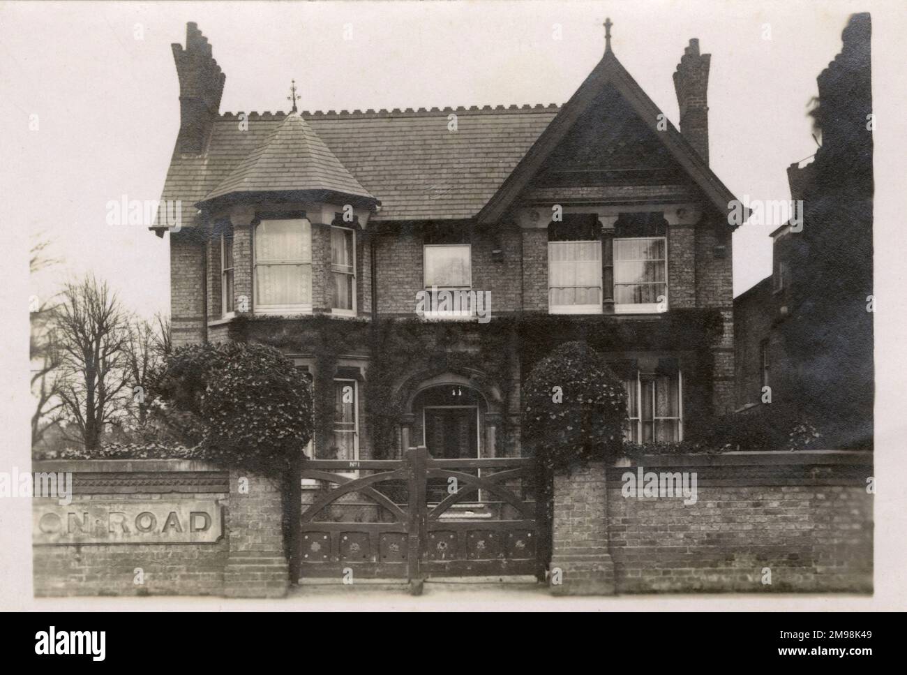 Detached house, 1 Carlton Road, Ealing, West London home of the Auerbach family Stock Photo
