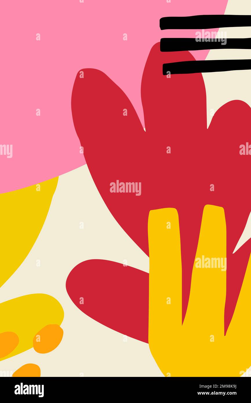 Bright and colorful flower patterned poster vector Stock Vector