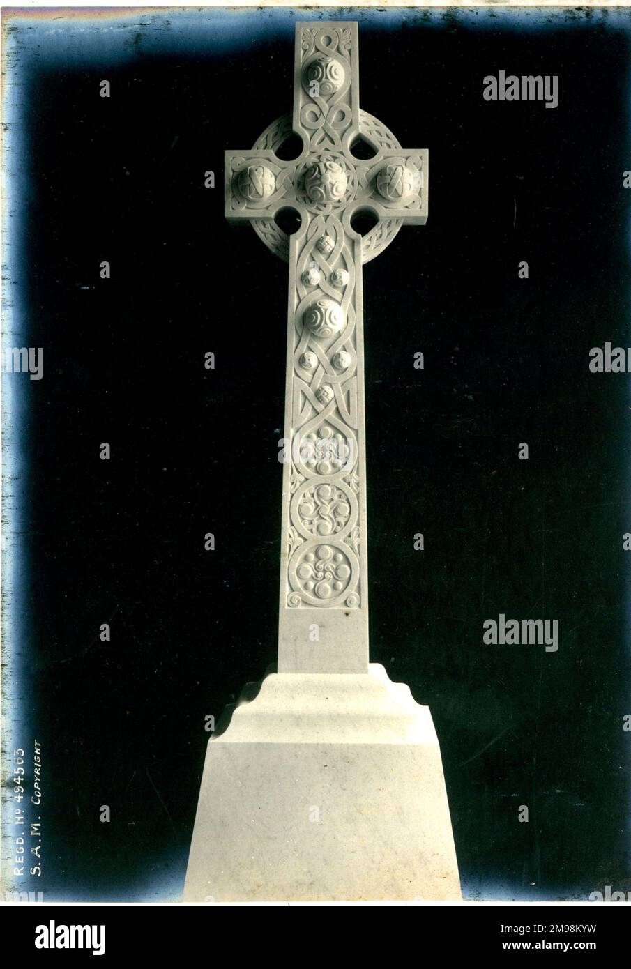 Funerary Monument - Celtic Cross. Stock Photo