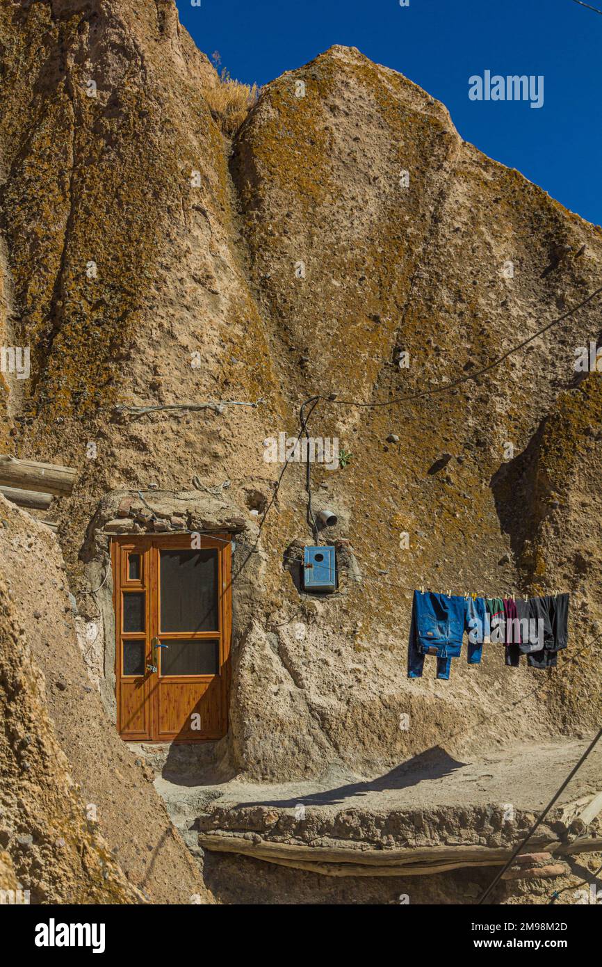 Cave dwelling in Kandovan village, Iran Stock Photo