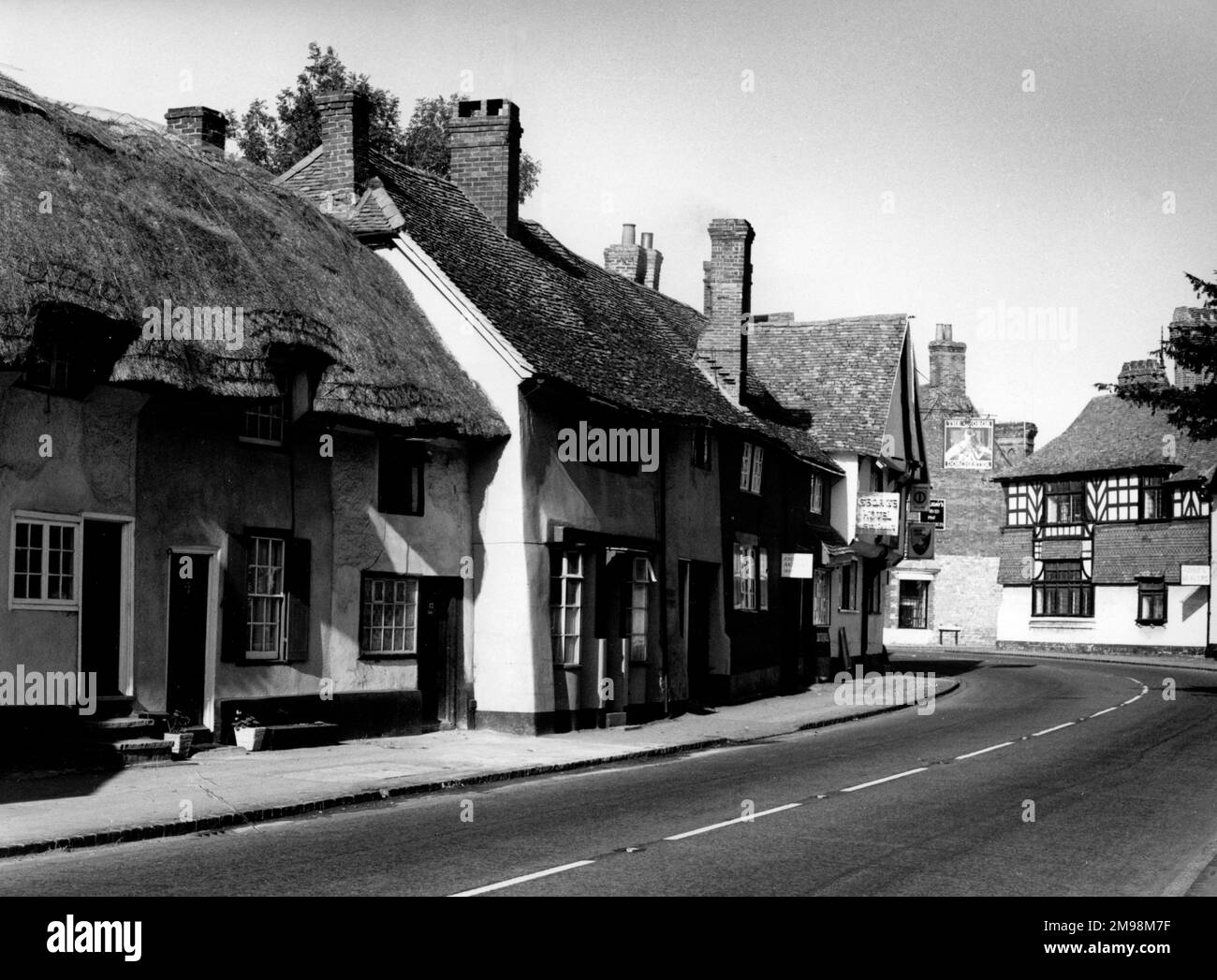 High Street Main Black And White Stock Photos & Images - Alamy