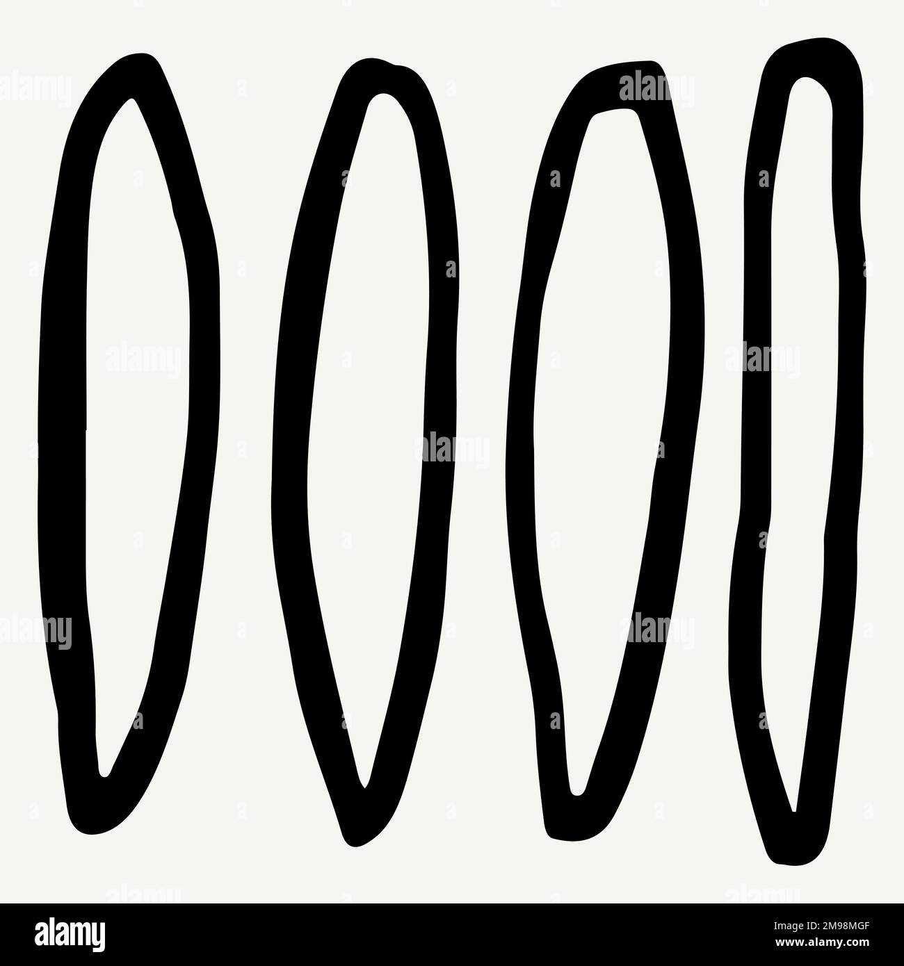 Black and white geometric strokes vector Stock Vector