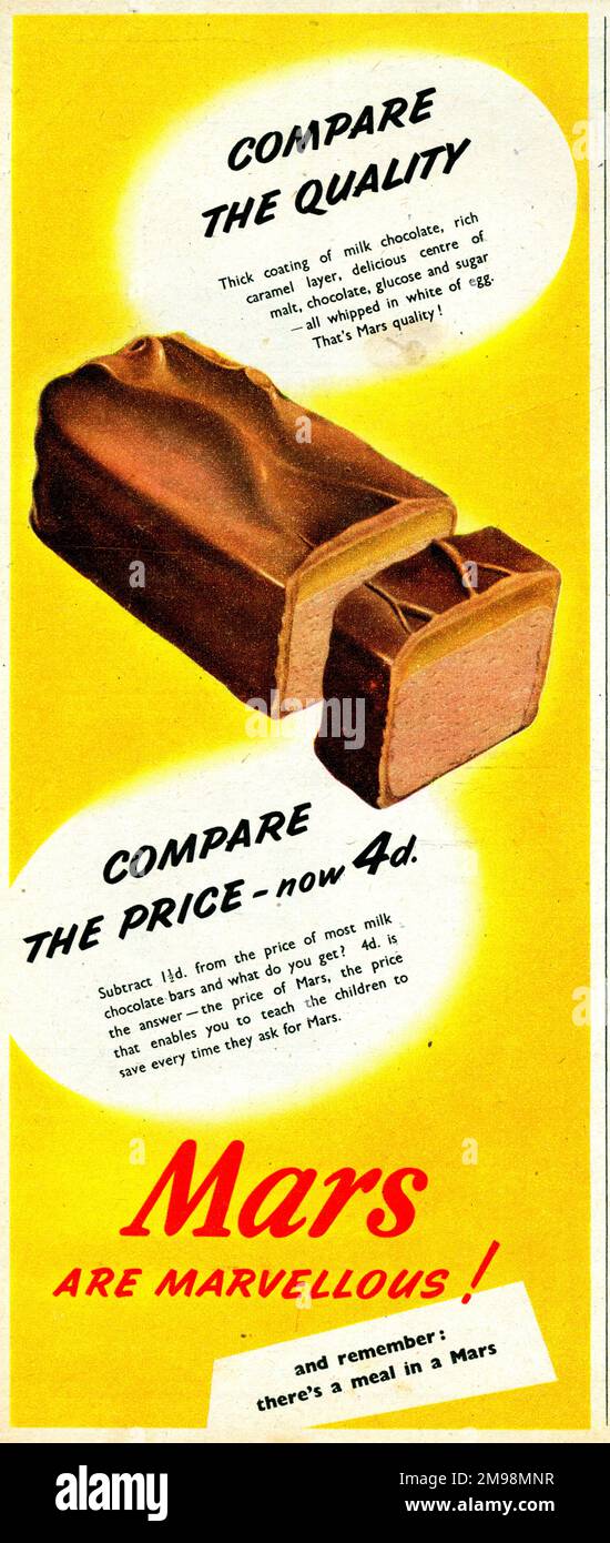 Mars chocolate bar hi-res stock photography and images - Alamy