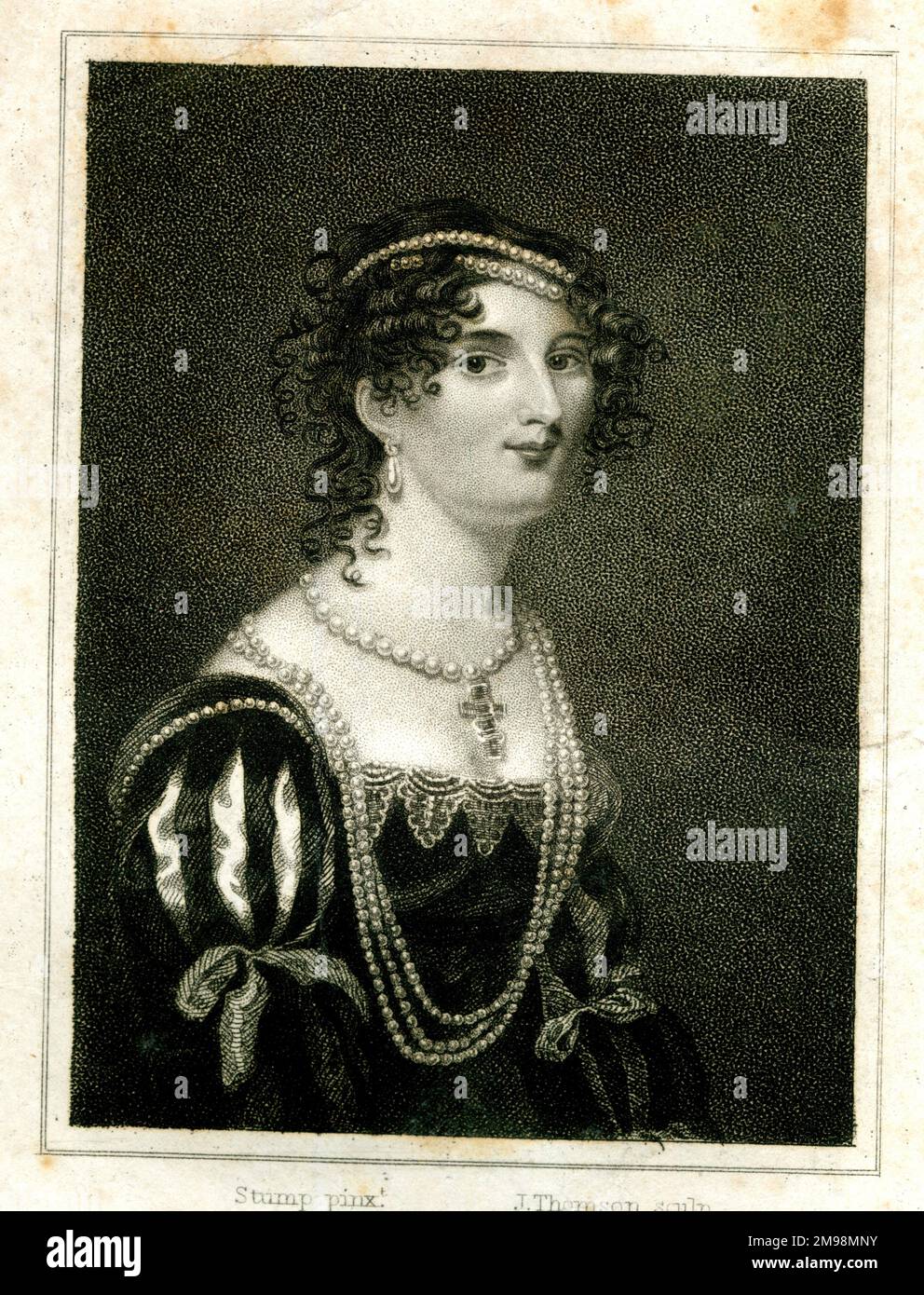 Mrs W West as Desdemona in Shakespeare's Othello, Theatre Royal, London. Stock Photo