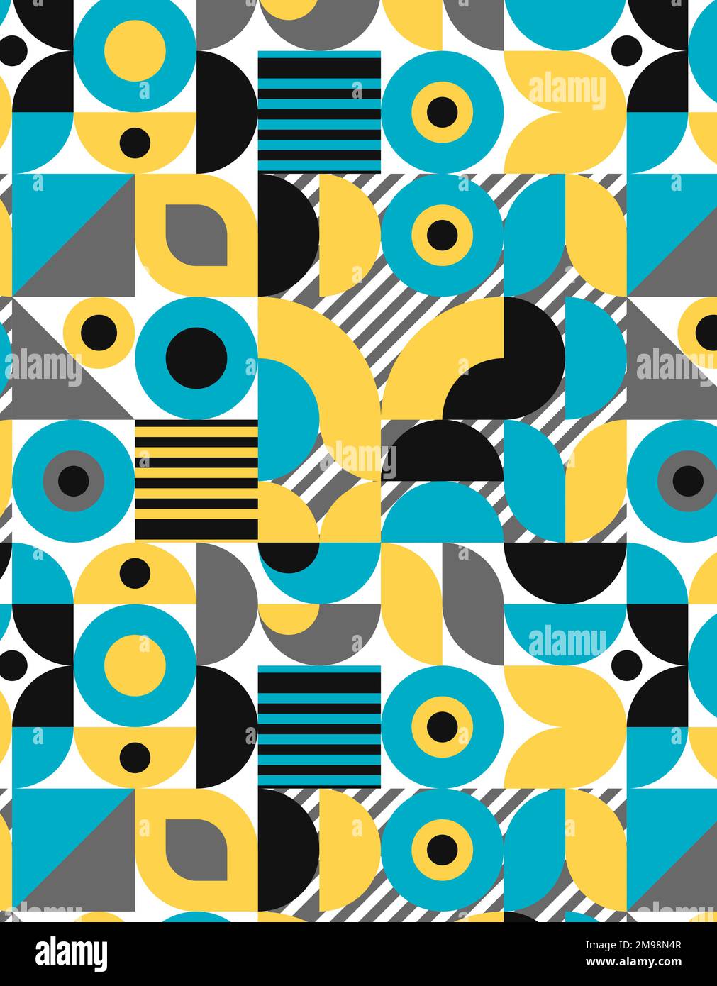 Geometric bauhaus pattern Stock Vector Images - Alamy