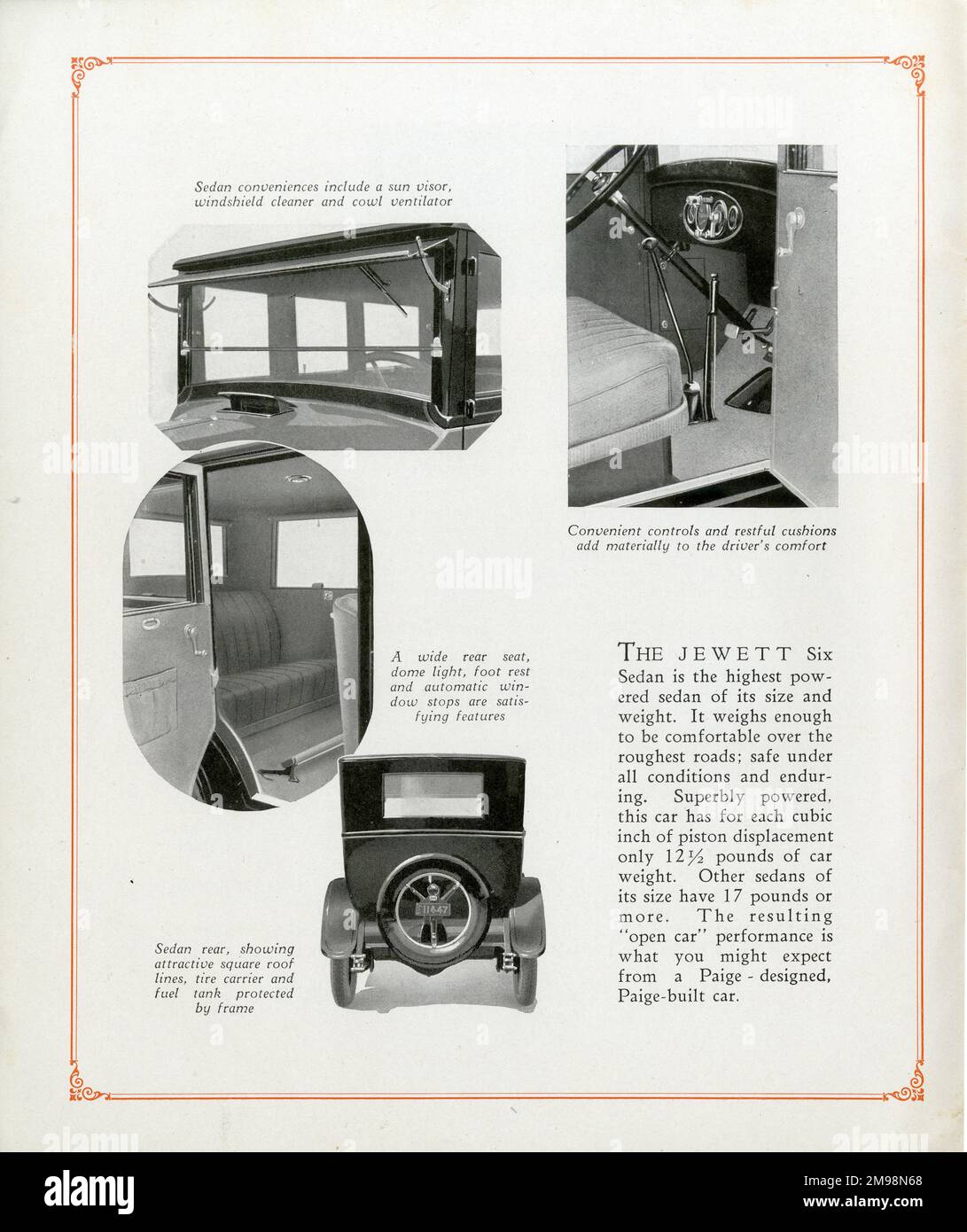 The Jewett Six an automobile built in Detroit, Michigan, USA by the PaigeDetroit Motor Car