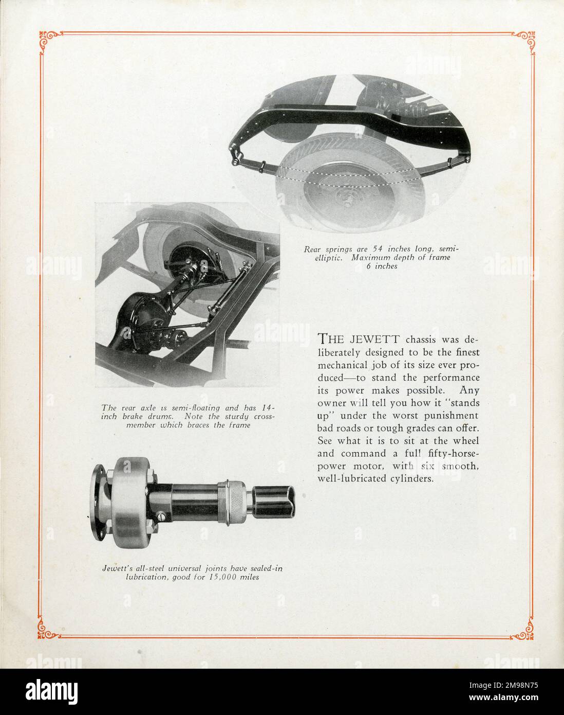 The Jewett Six an automobile built in Detroit, Michigan, USA by the