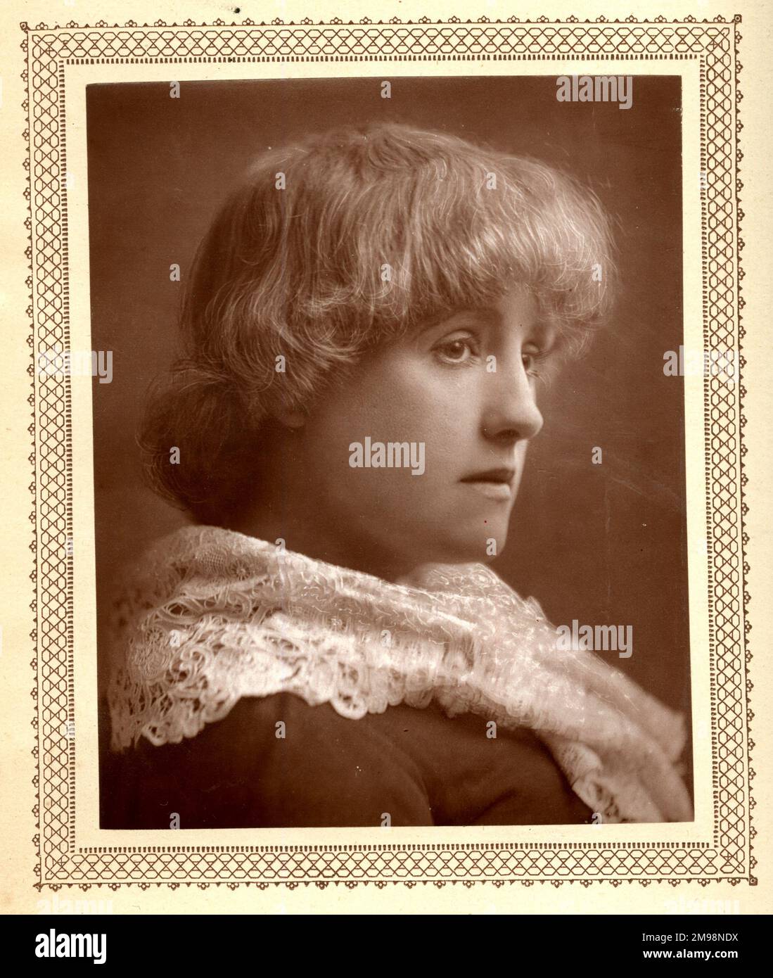 Miss Mary Eastlake, actress - in The Theatre Magazine, May 1883. Stock Photo