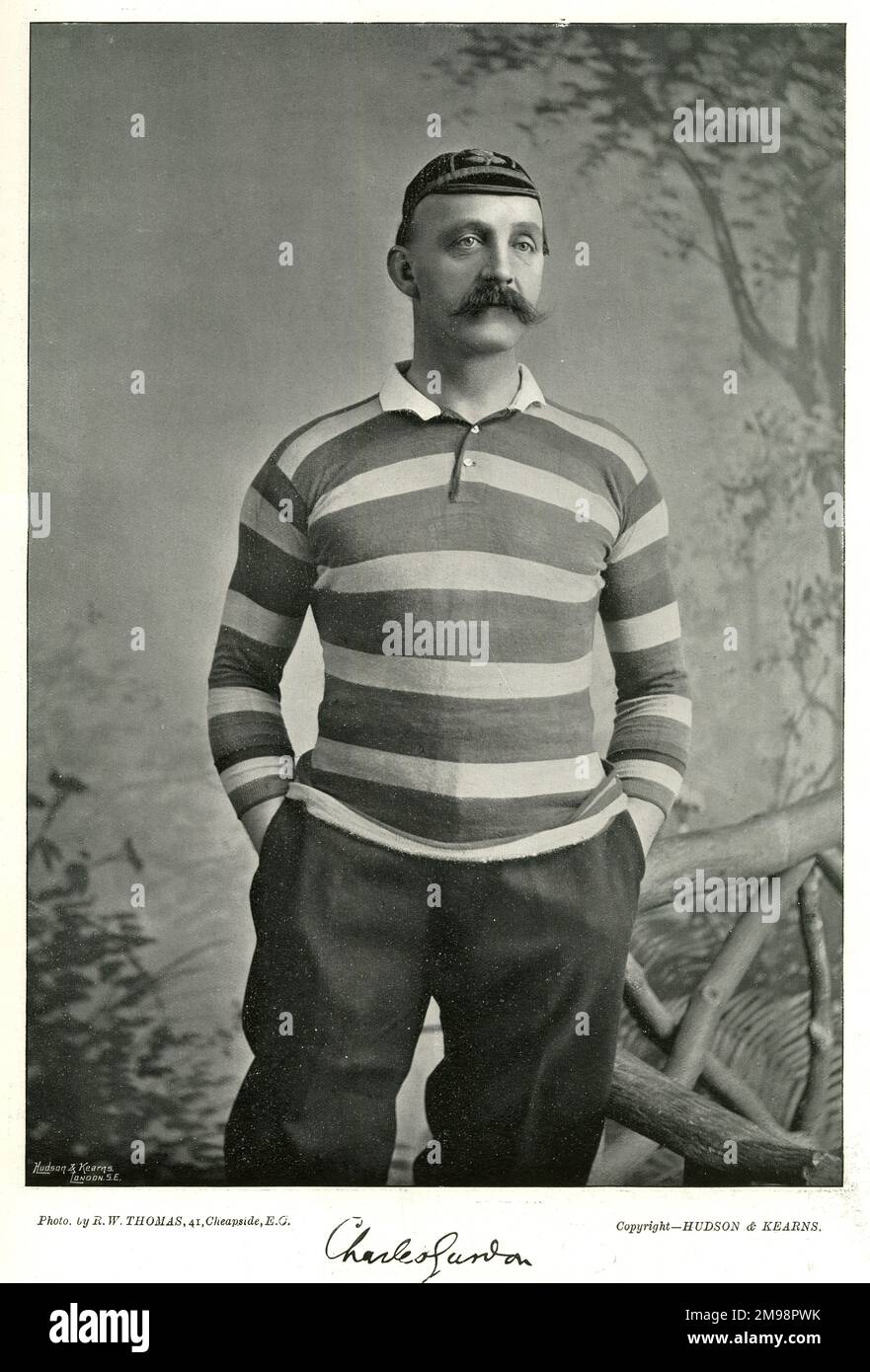 Charles Gurdon, England Rugby International player. Stock Photo