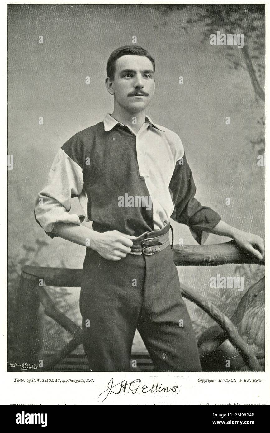 J H Gettins, Millwall and Middlesbrough footballer. Stock Photo