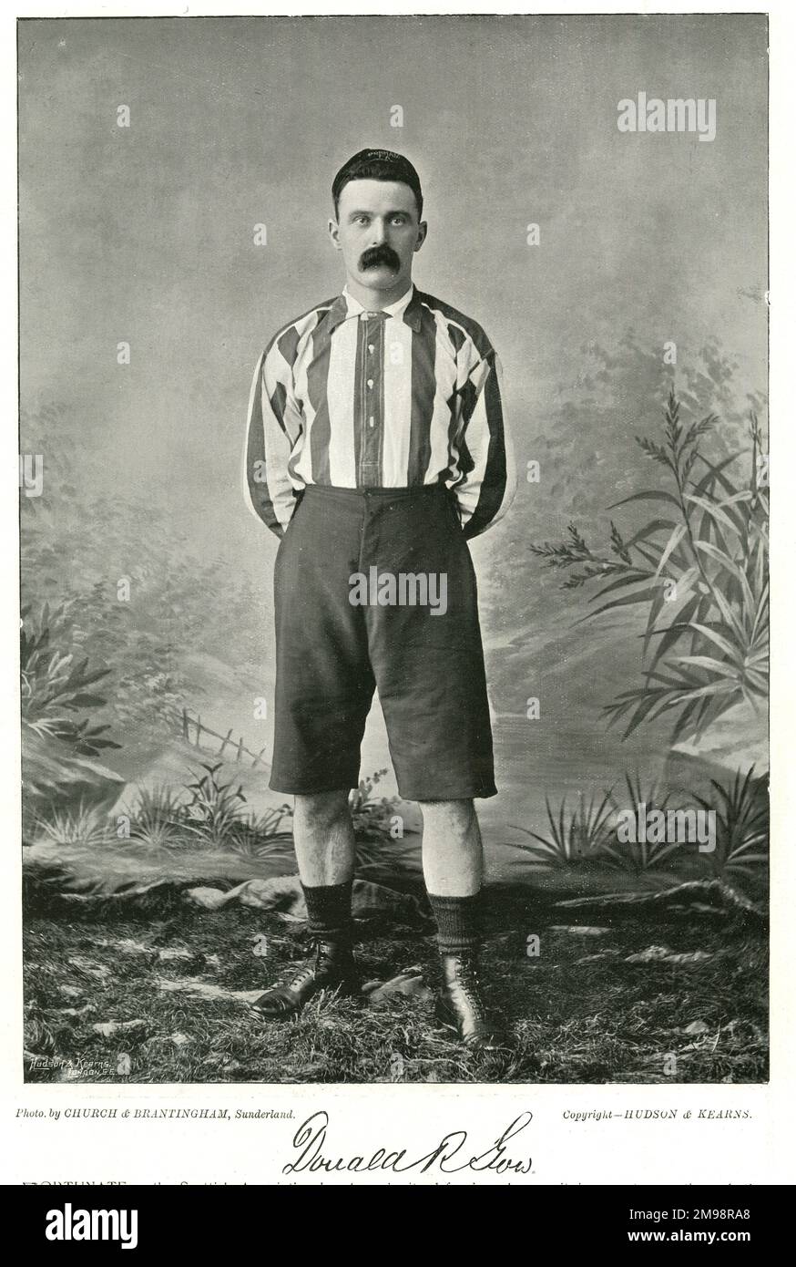 Donald R Gow, Rangers and Scotland International football player. Stock Photo