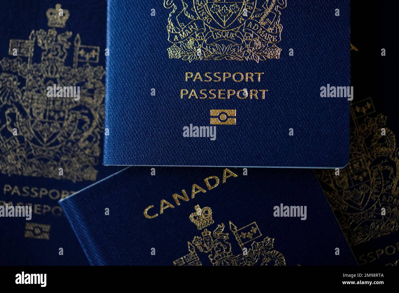 A Canadian passport is pictured in Ottawa on Tuesday, Jan. 17, 2023