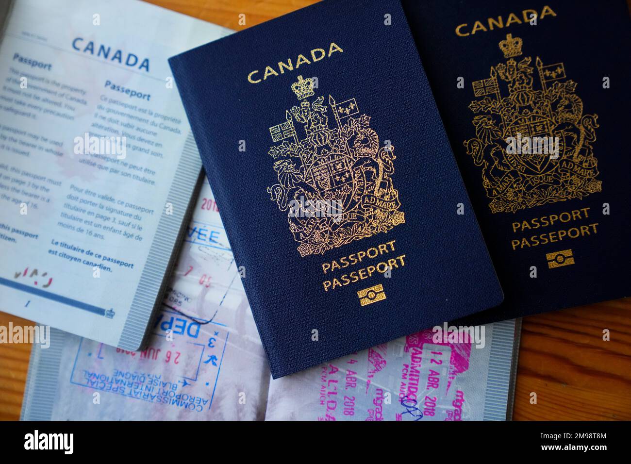 A Canadian passport is pictured in Ottawa on Tuesday, Jan. 17, 2023