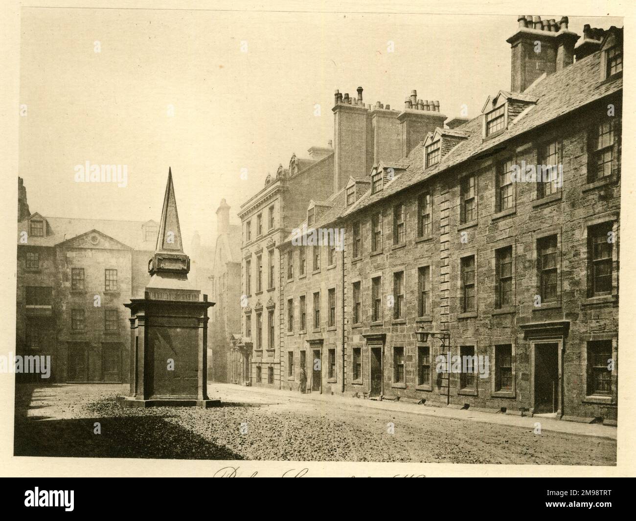 University of Glasgow - Professors' Court looking West. Stock Photo
