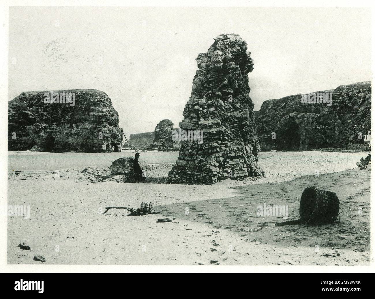 Marsden Beach, South Shields, Tyne and Wear. Stock Photo