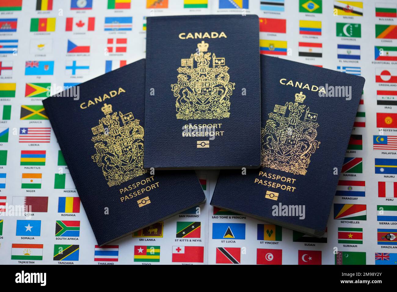 A Canadian passport is pictured in Ottawa on Tuesday, Jan. 17, 2023