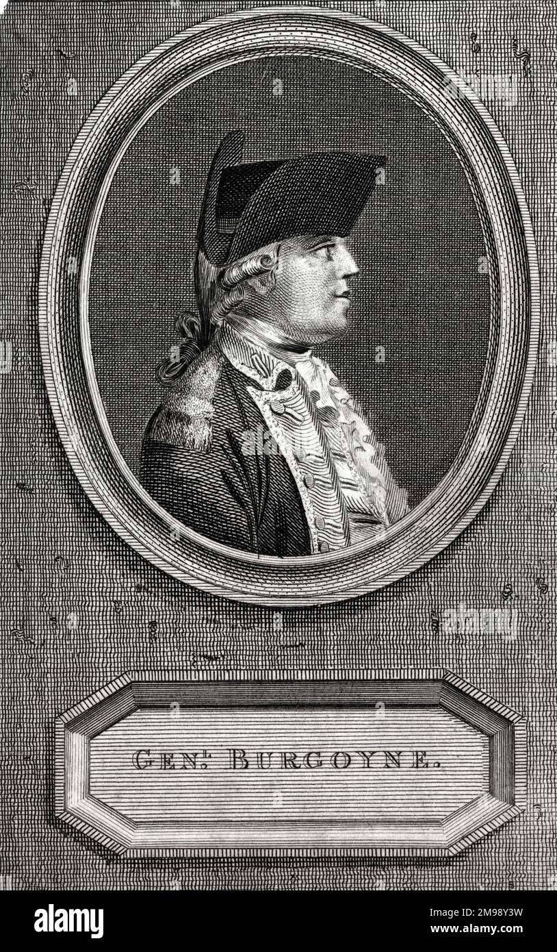 General John Burgoyne (17221792), British army officer, dramatist and