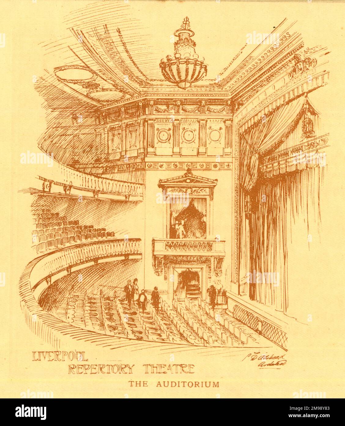 The Auditorium, Liverpool Repertory Theatre Stock Photo Alamy