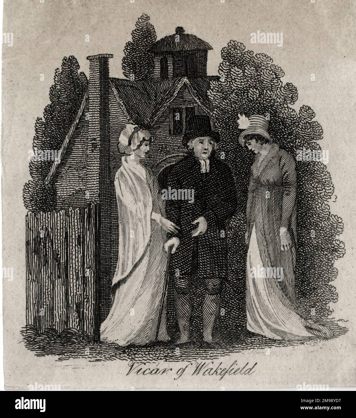 Illustration, The Vicar of Wakefield, a novel by Oliver Goldsmith. Stock Photo