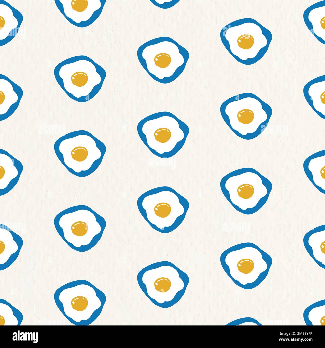 Doodle sunny side up egg seamless pattern vector Stock Vector Image ...