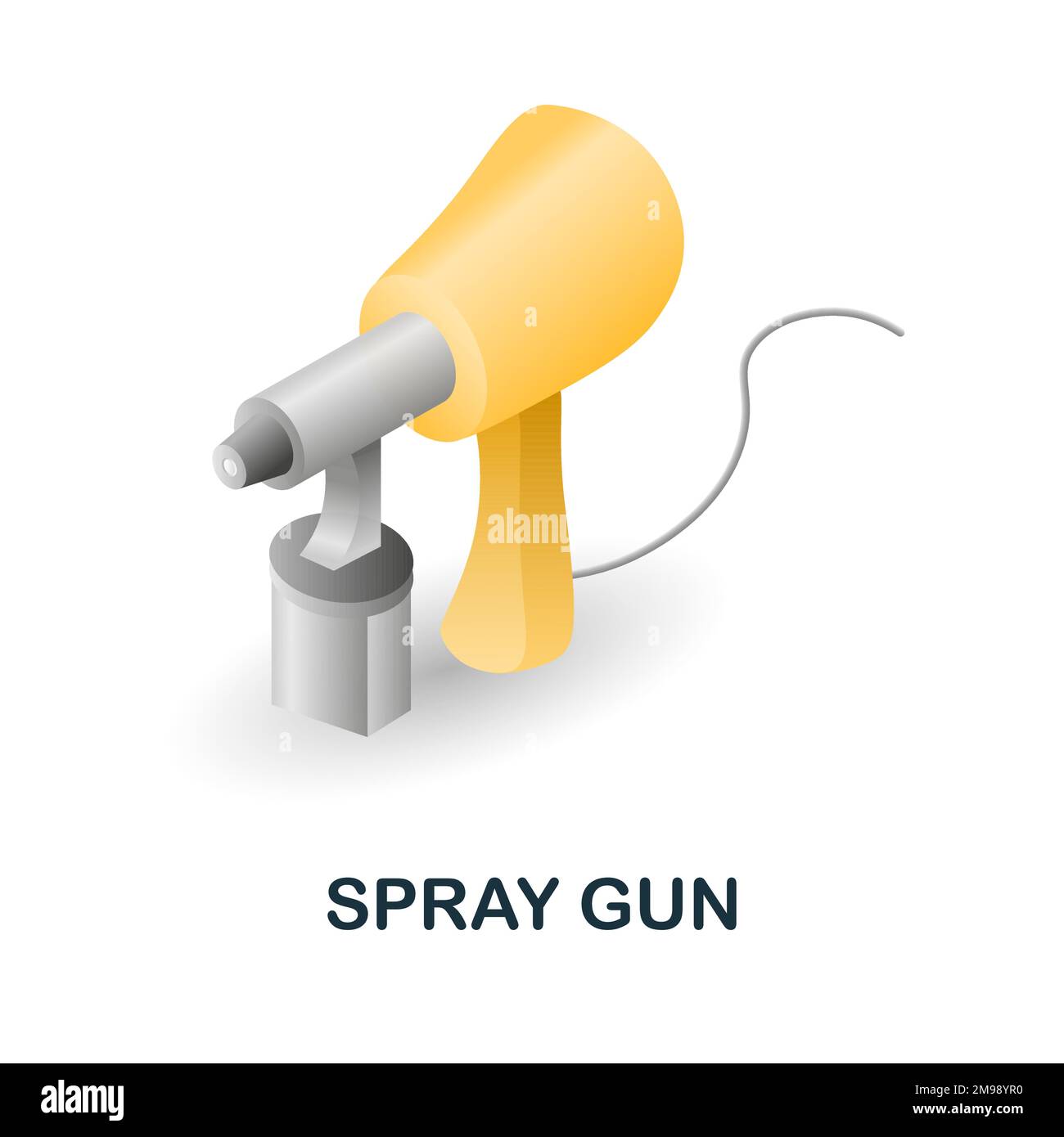 Spray Gun icon. 3d illustration from construction instruments collection. Creative Spray Gun 3d