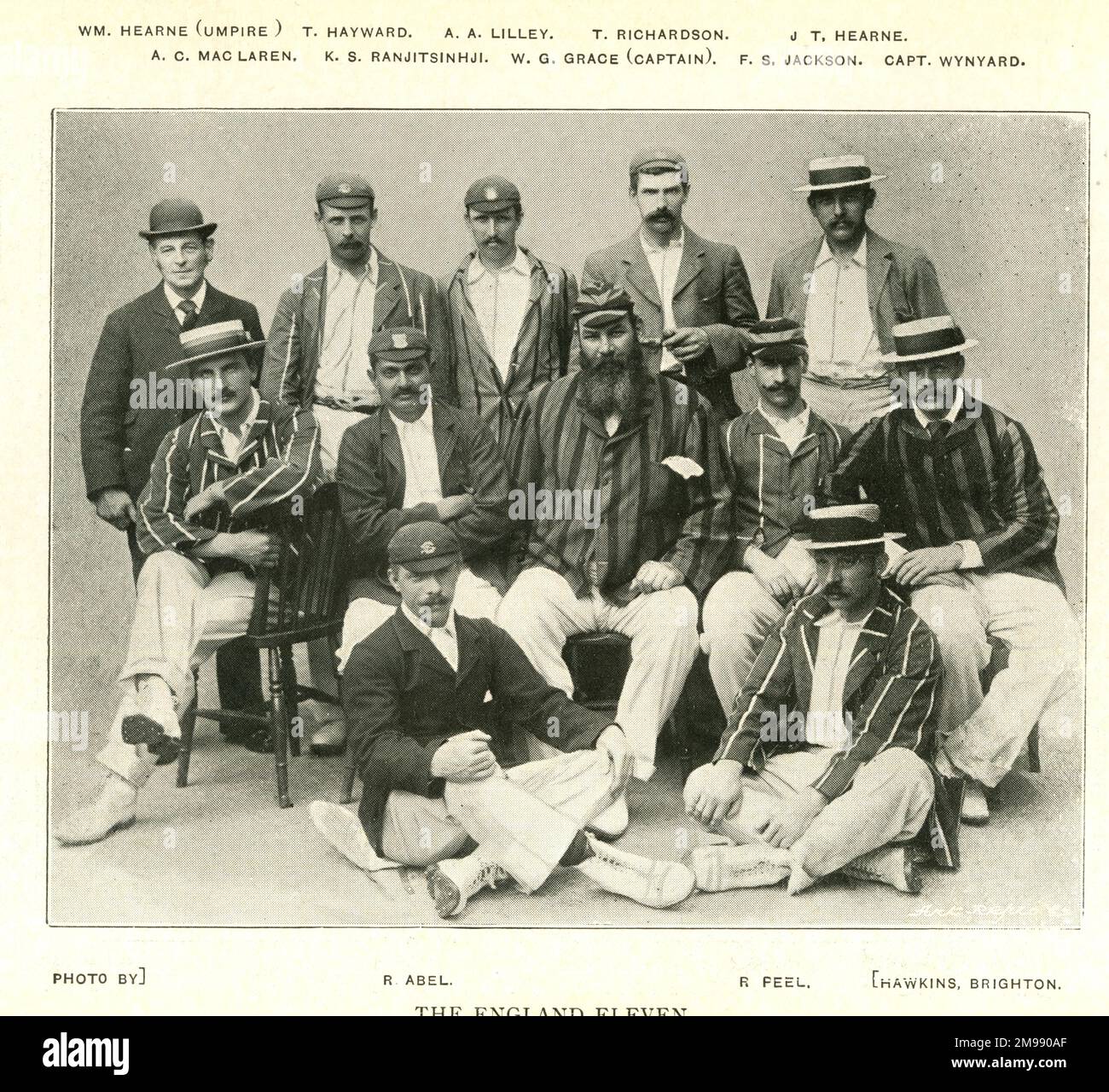 England Cricket Team, Lord's, 1896. Stock Photo