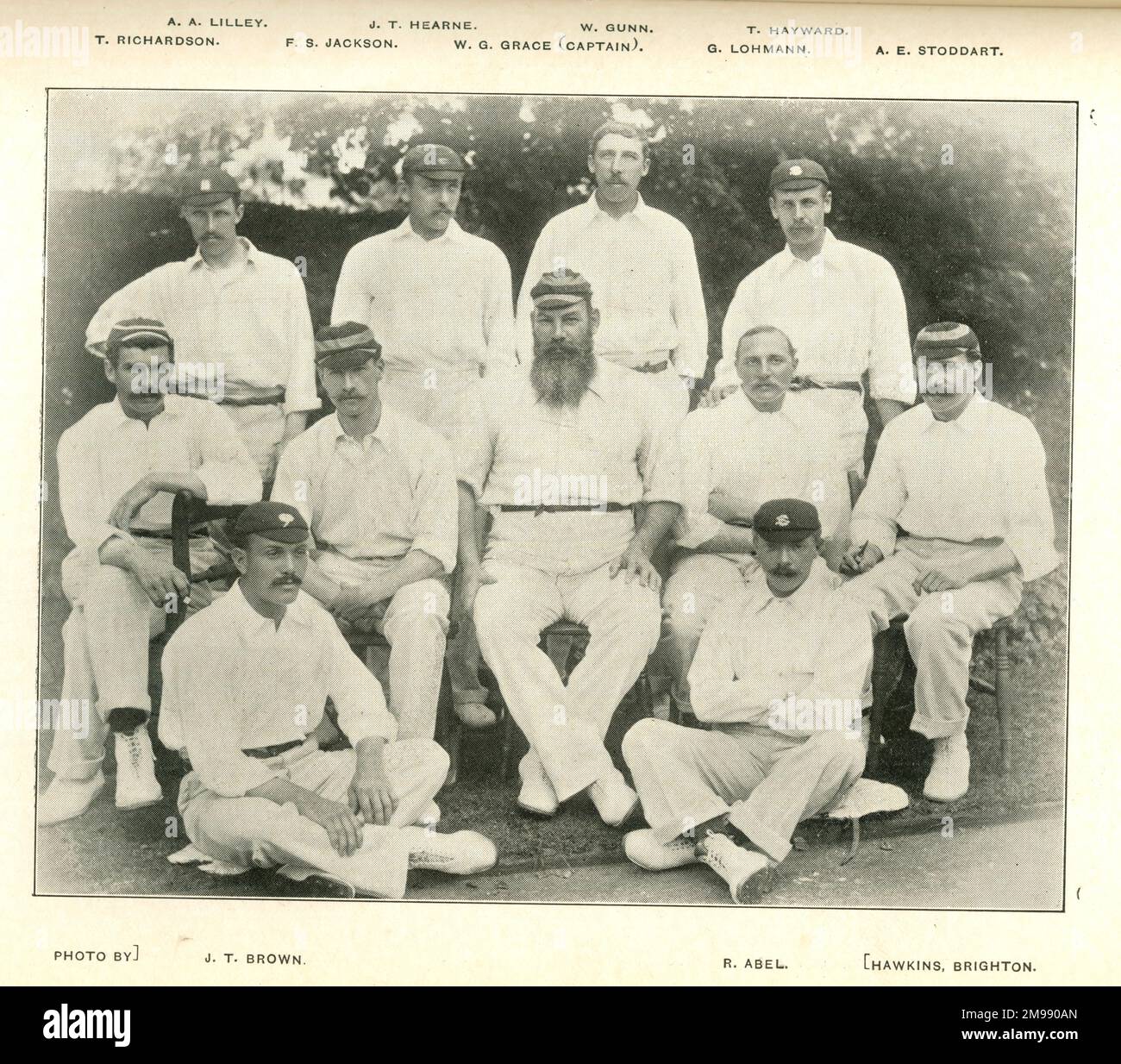 England Cricket Team, the Oval, 1896. Stock Photo