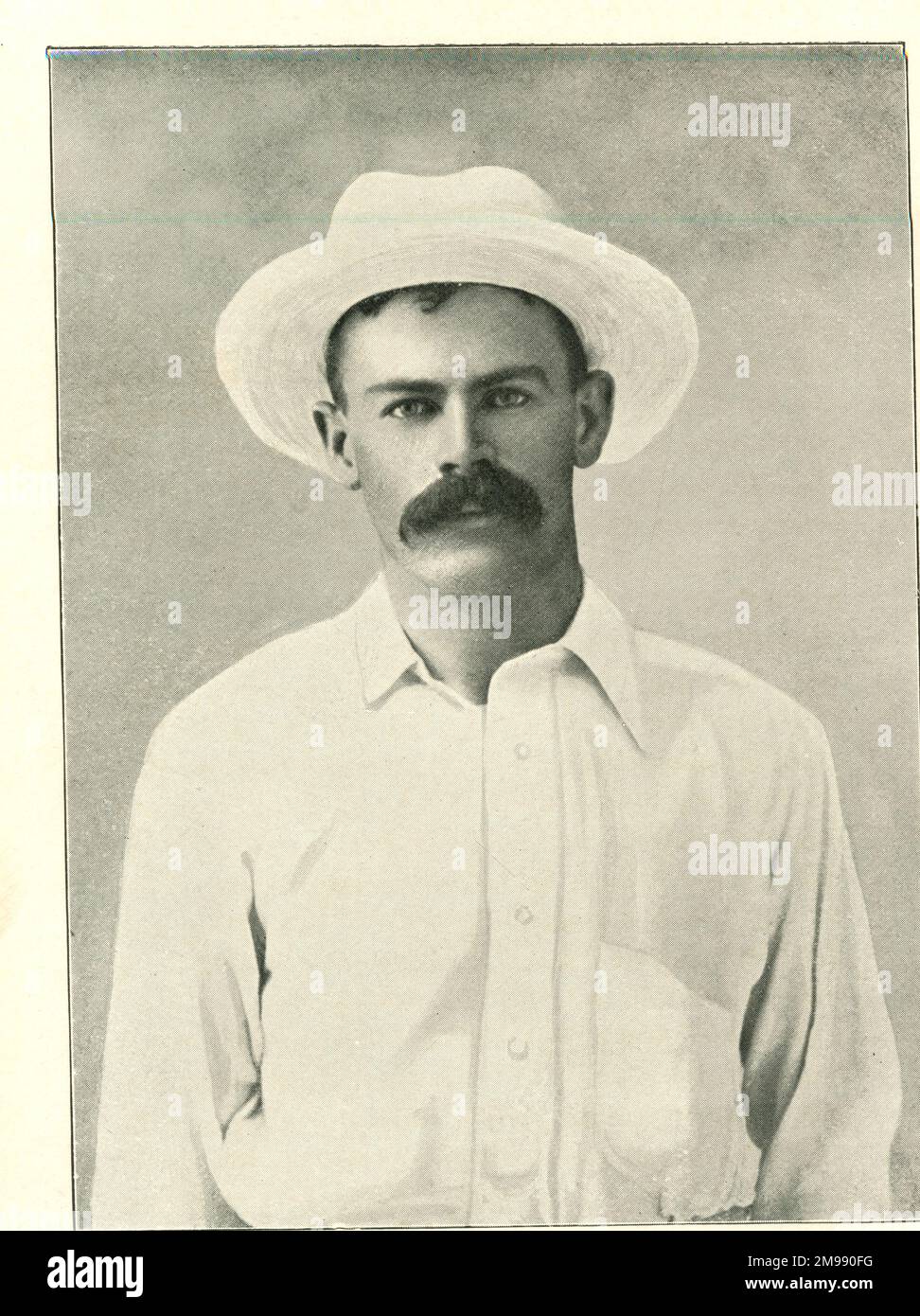 J Darling, captain of the Australian Cricket Team. Stock Photo